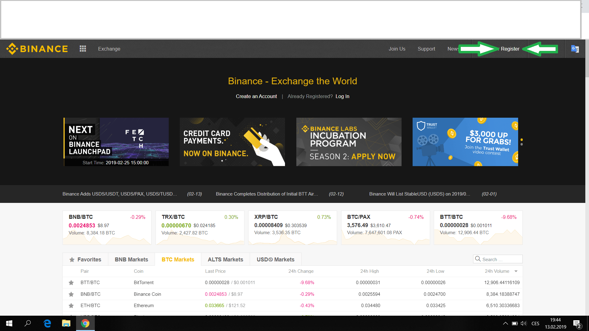 binance navod