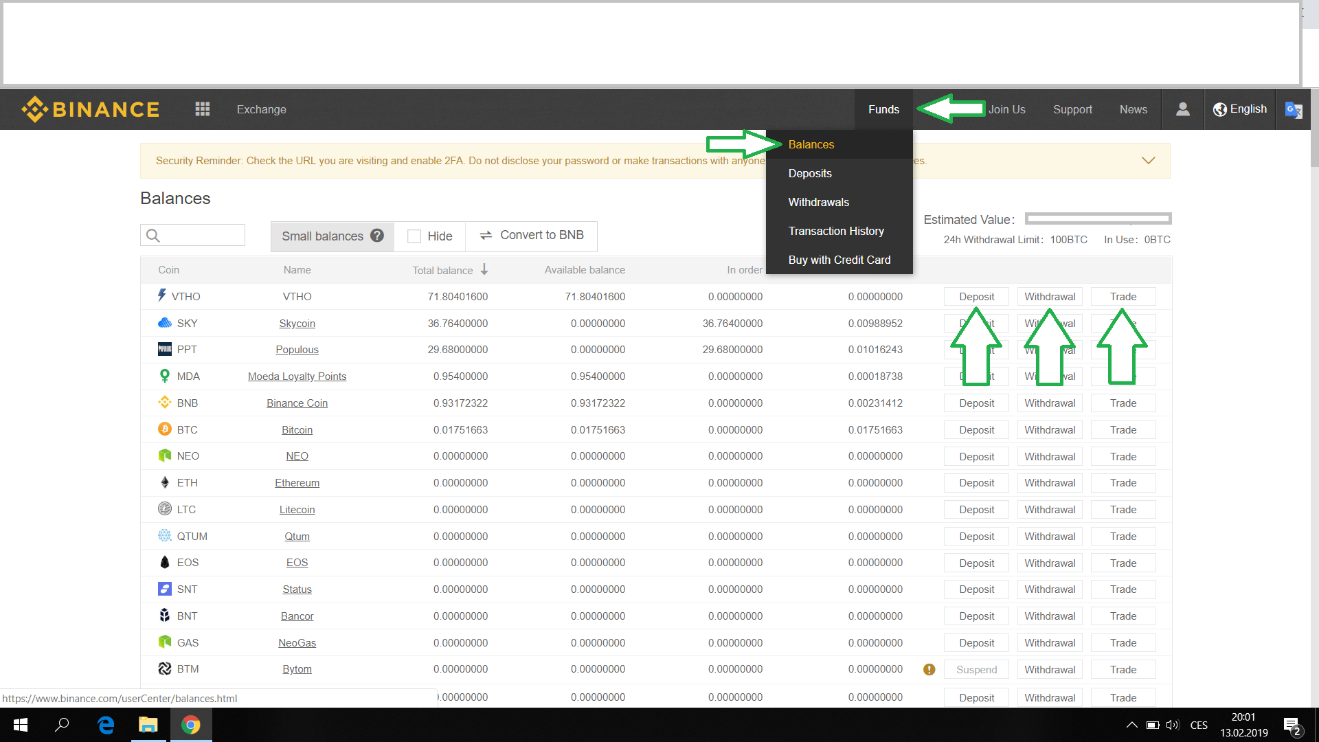 binance navod